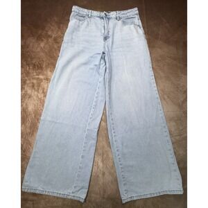 Cali 1850 Light Wash Blue jeans Wide Leg Baggy Womens Size 11
